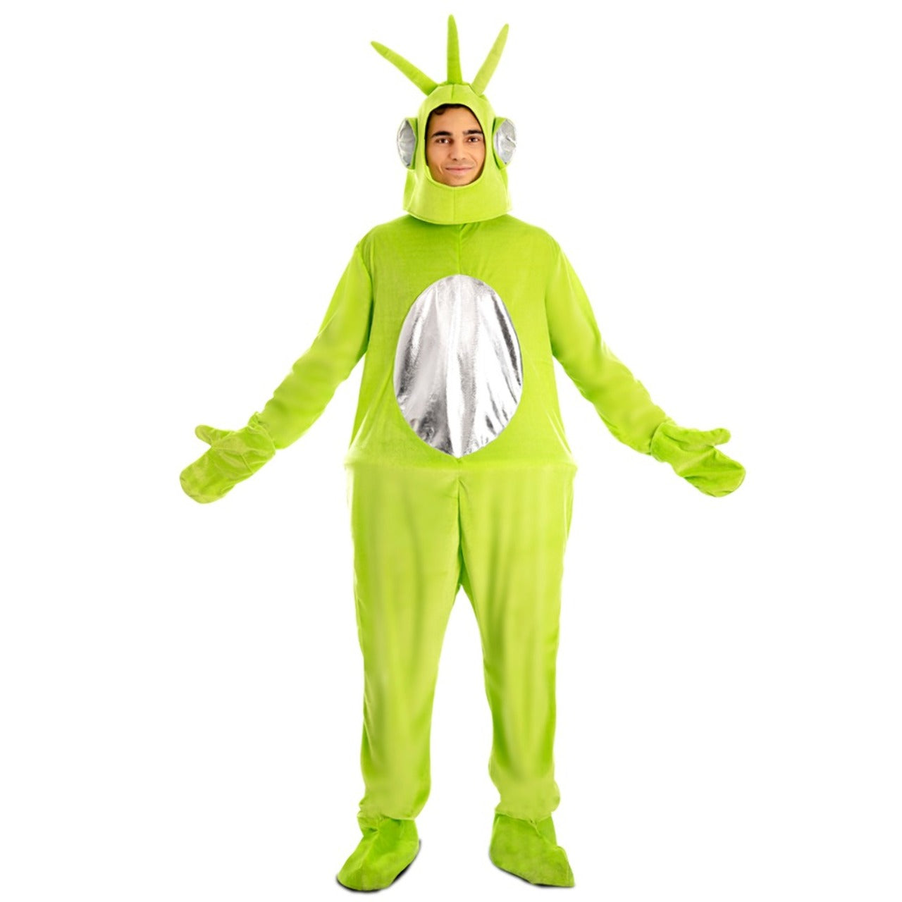 Grünes Teletubbie-Kostüm für Erwachsene