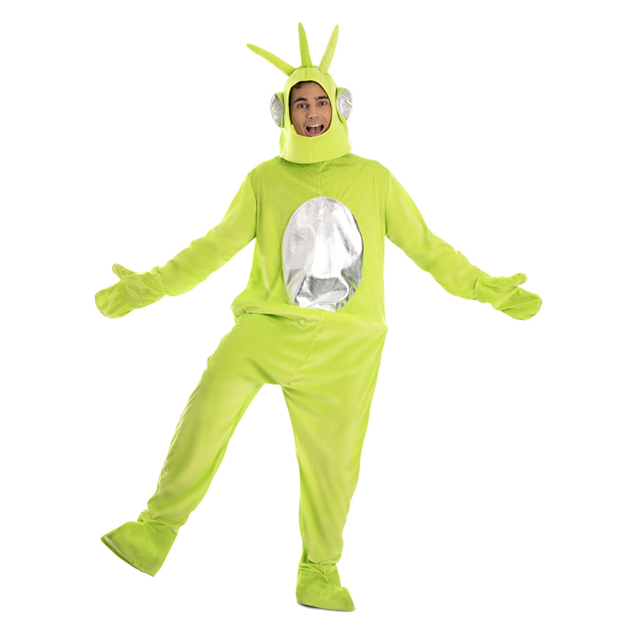 Grünes Teletubbie-Kostüm für Erwachsene