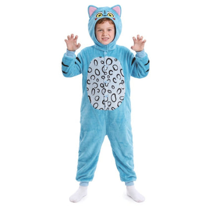 Blaues K-Pop-Tiger-Kostüm für Kinder
