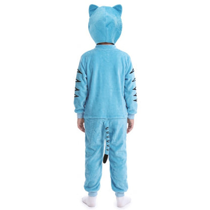 Blaues K-Pop-Tiger-Kostüm für Kinder