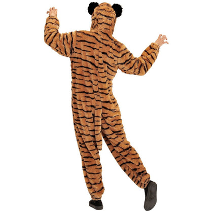 Plüsch-Tiger-Kostüm für Erwachsene