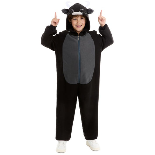 Schwarzer Stier Kostüm für Kinder