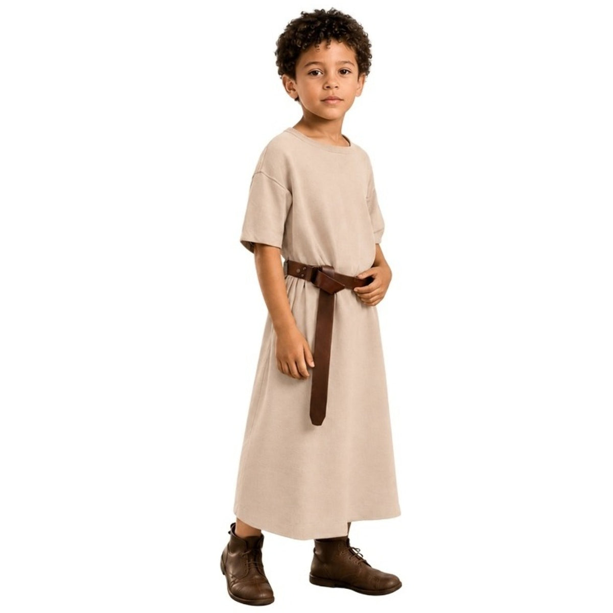 Beige Mittelalter-Tunika-Kostüm für Kinder