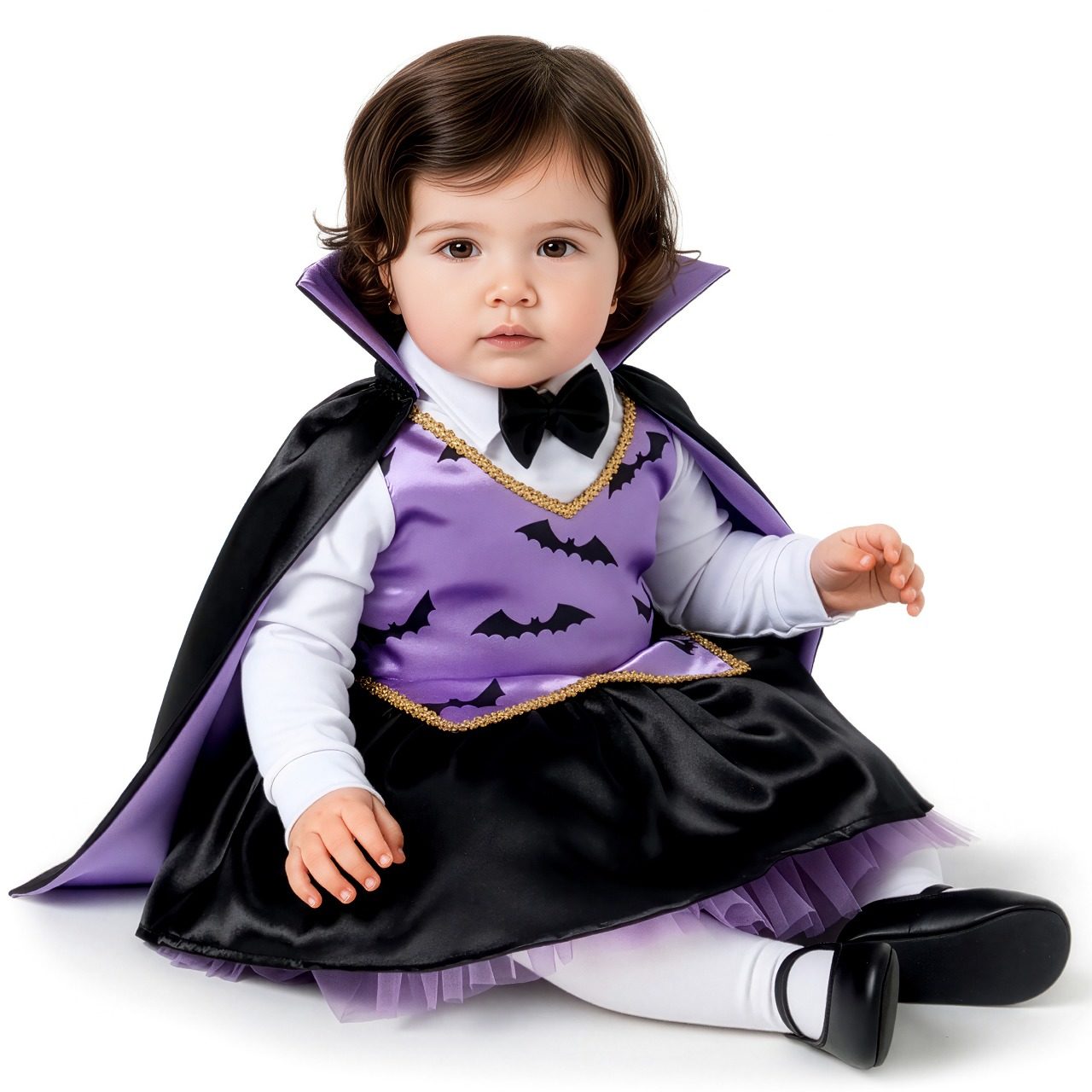 Lila Vampirin Kostüm für Babys