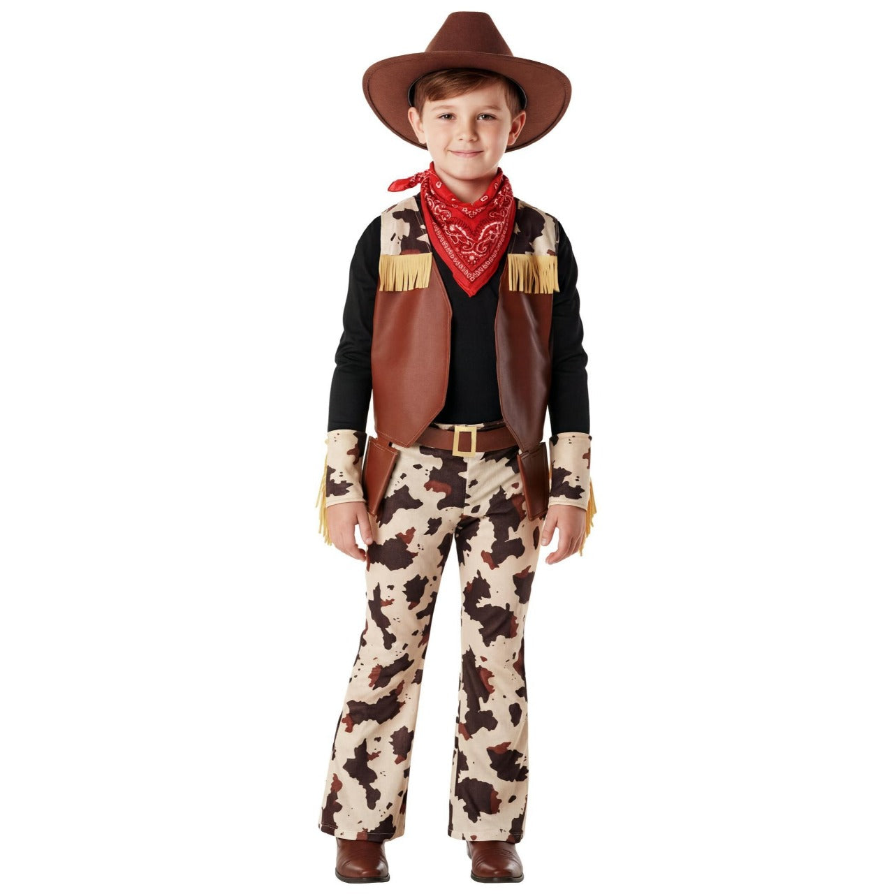 Braunes Cowboy-Western-Kostüm für Kinder