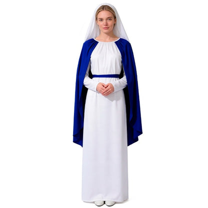 Zweiteiliges Jungfrau-Maria-Kostüm für Damen