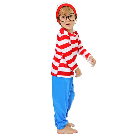 Wally Streifen Kostüm für Baby