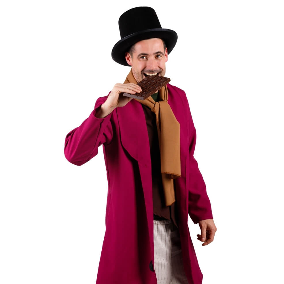 willy wonka handschuhe Willy Wonka Deluxe Kostüm für Karneval
