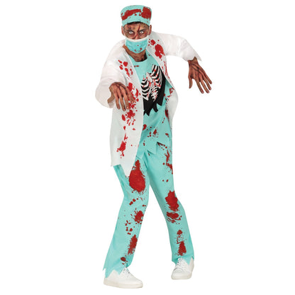 Zombie Chirurg Kostüm für Herren