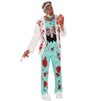 Zombie Chirurg Kostüm für Herren