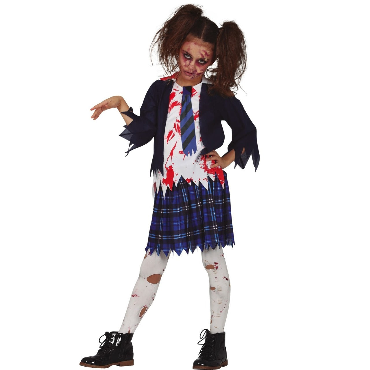 Zombie College-Kostüm blau für Mädchen