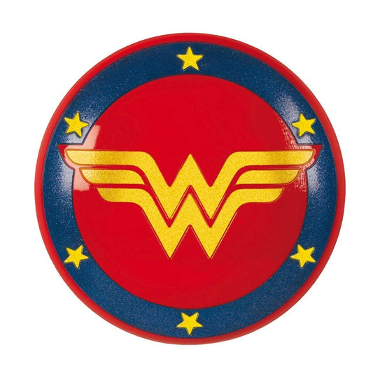 Schild Wonder Woman™ Glitzer für Kinder