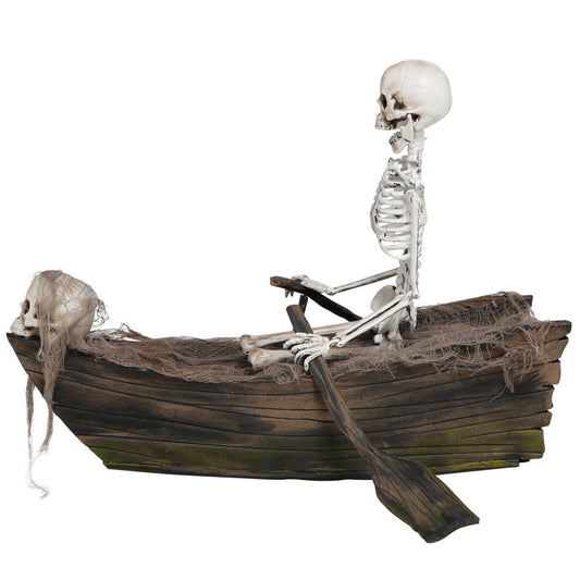 Skelett im Boot
