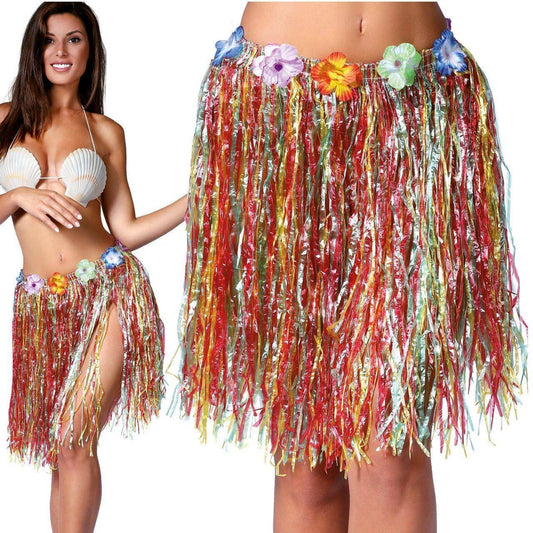 Hawaiianischer Multicolor-Minirock