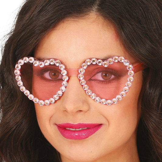 Glitzer-Herz-Brille