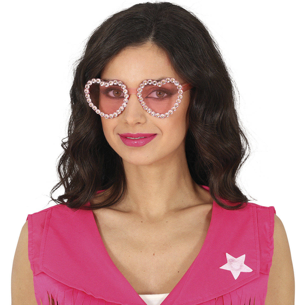 Glitzer-Herz-Brille