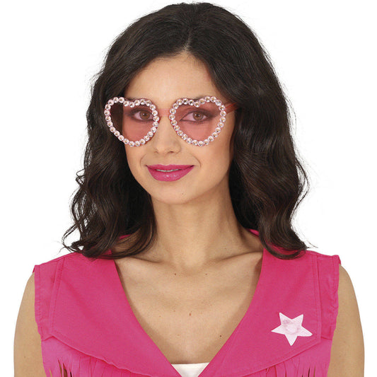 Glitzer-Herz-Brille