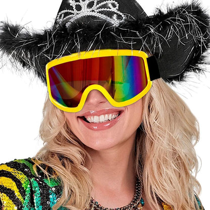 Gelbe Skibrille