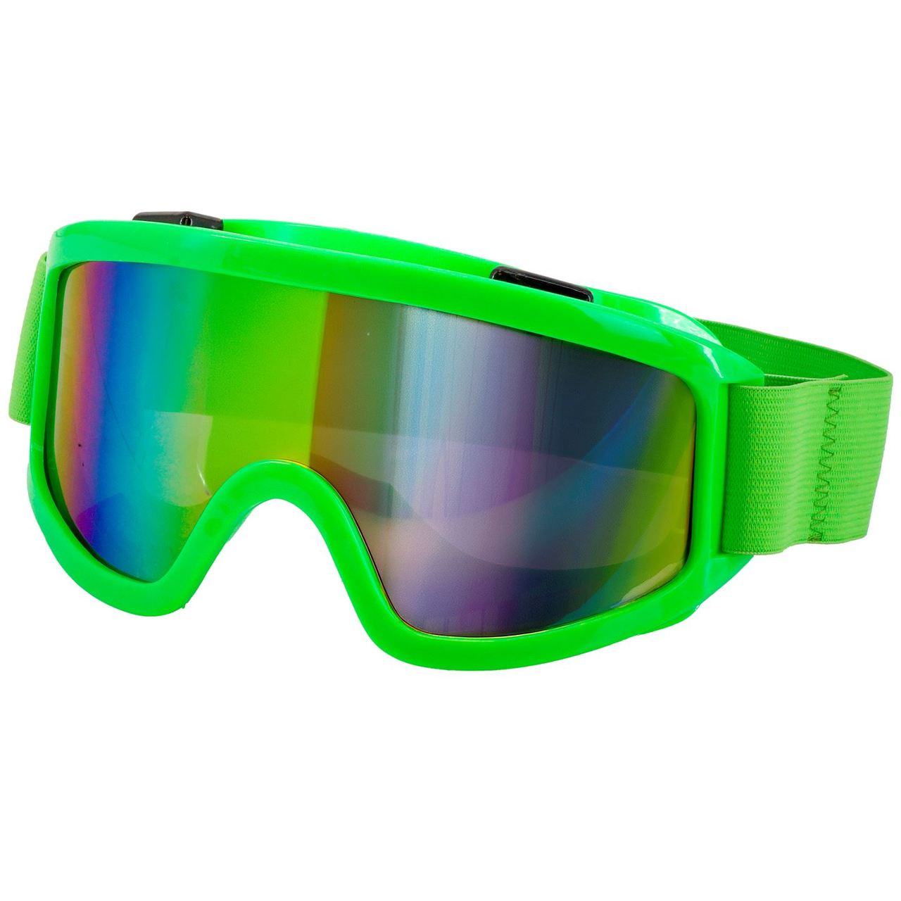 Grüne Skibrille