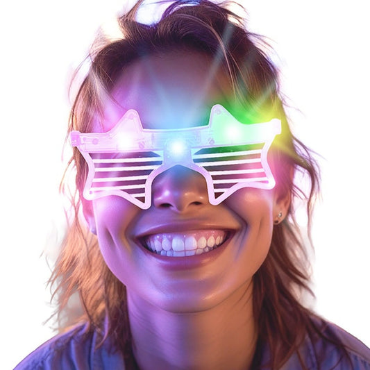 LED-Sternenbrillen (verschiedene Farben)