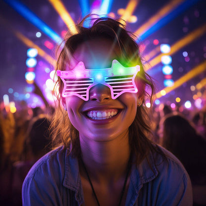 LED-Sternenbrillen (verschiedene Farben)