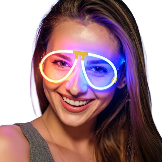 Leuchtende Brille