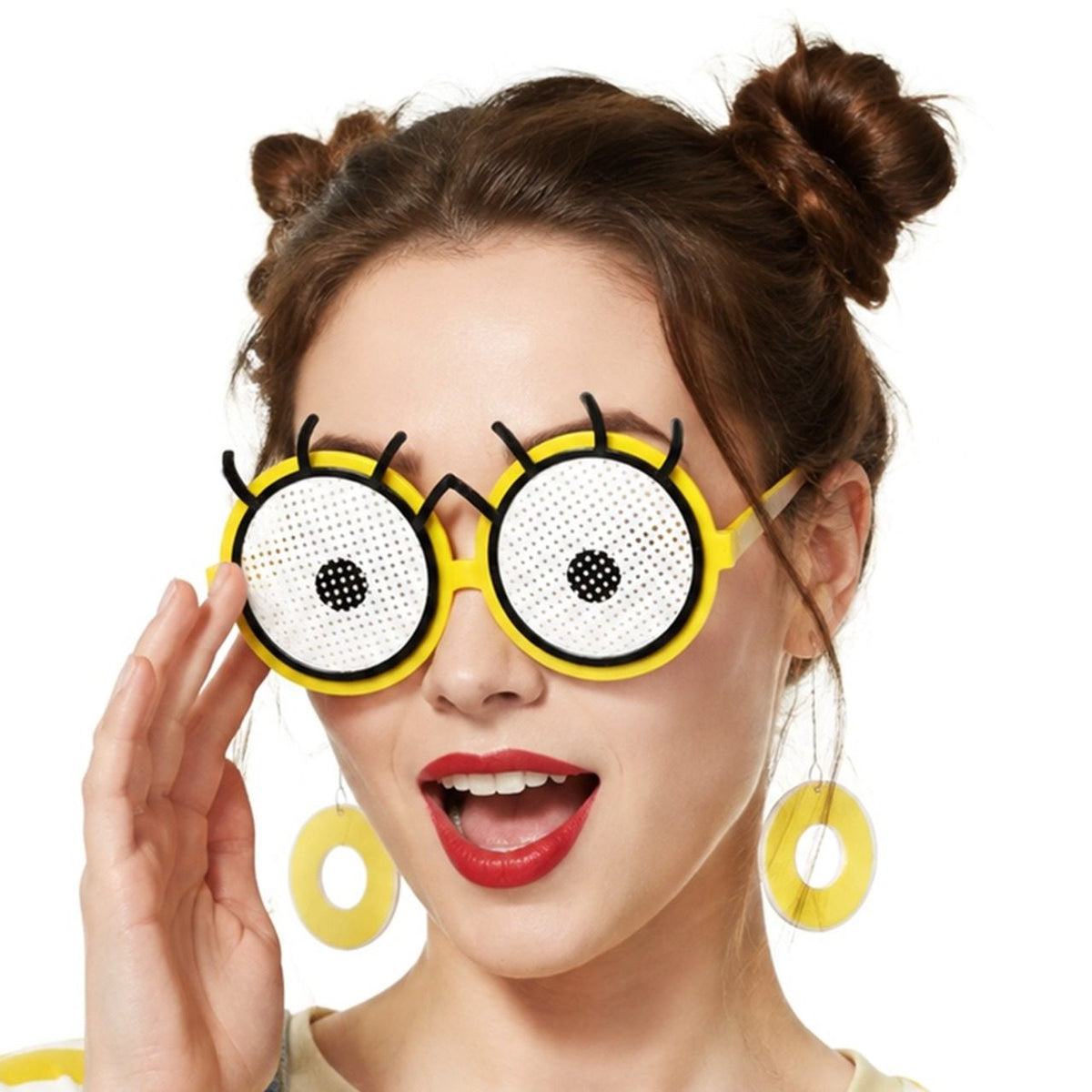 Minions-Brille mit Wimpern