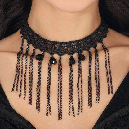Gothic Halsband mit Ketten