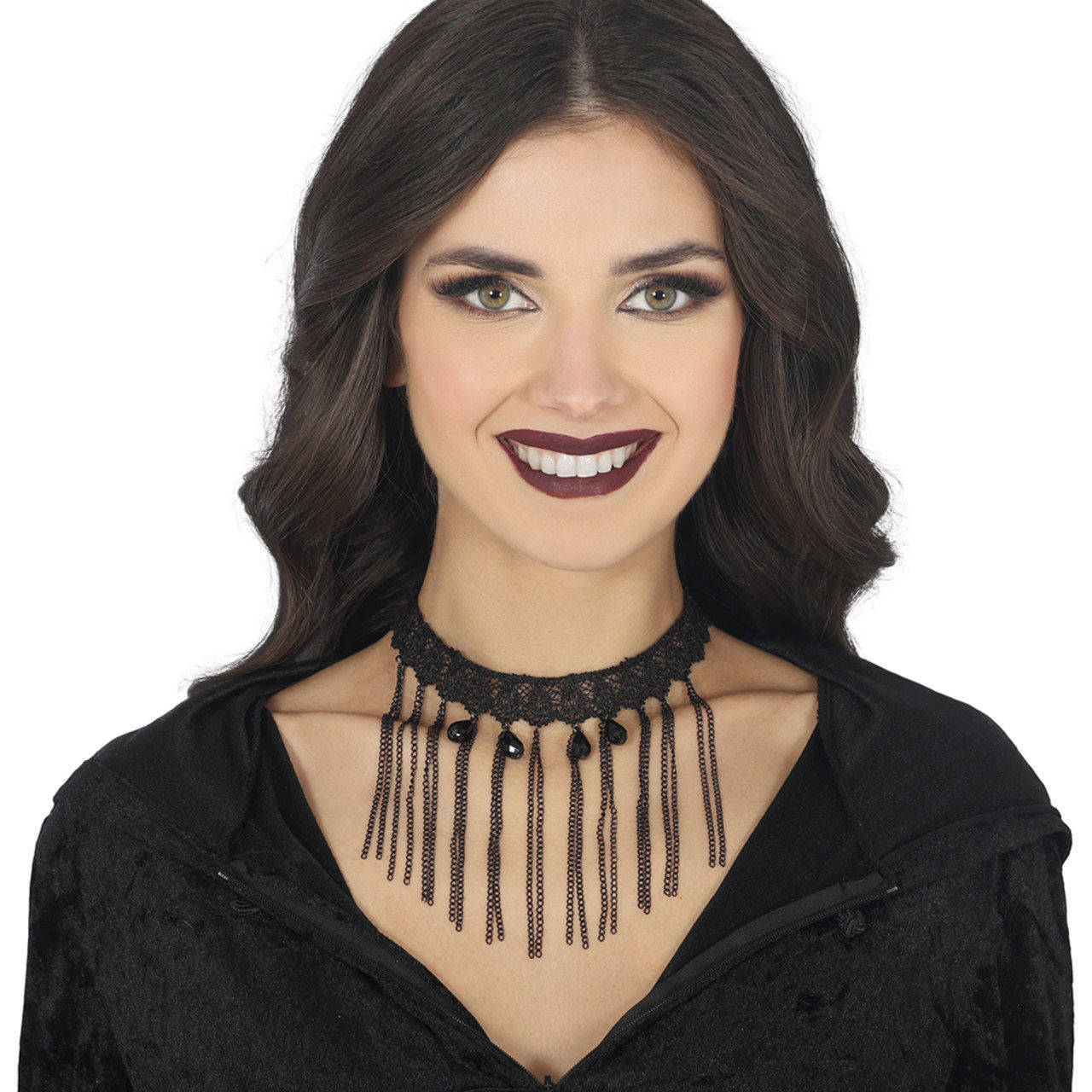 Gothic Halsband mit Ketten