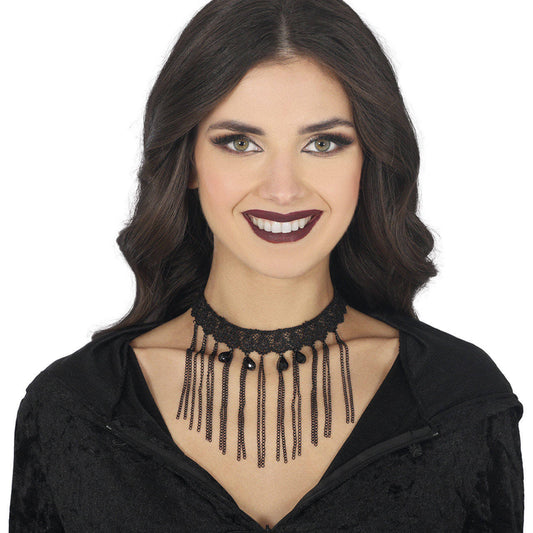 Gothic Halsband mit Ketten