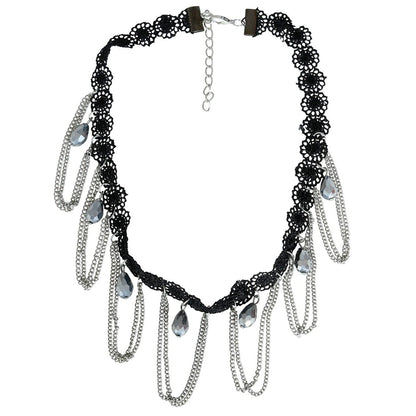 Gothic Halsband Silber 