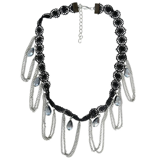 Gothic Halsband Silber 