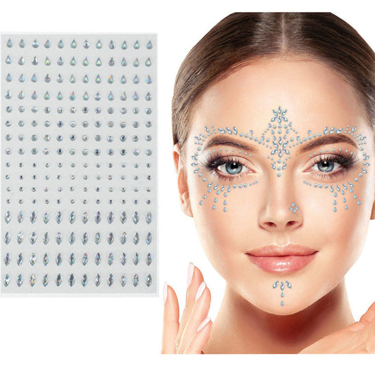 Glitzernde Gesichtssteine