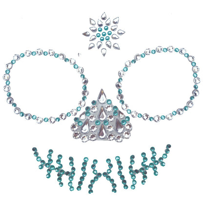 Selbstklebende Catrina-Schädel-Glittersteine