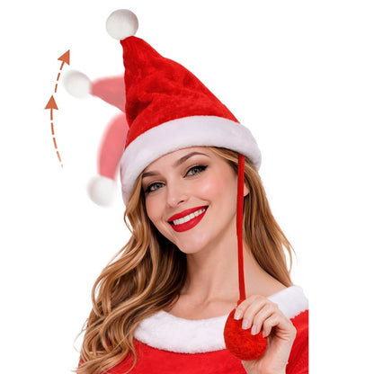 Weihnachtsmann-Mütze mit Bewegung