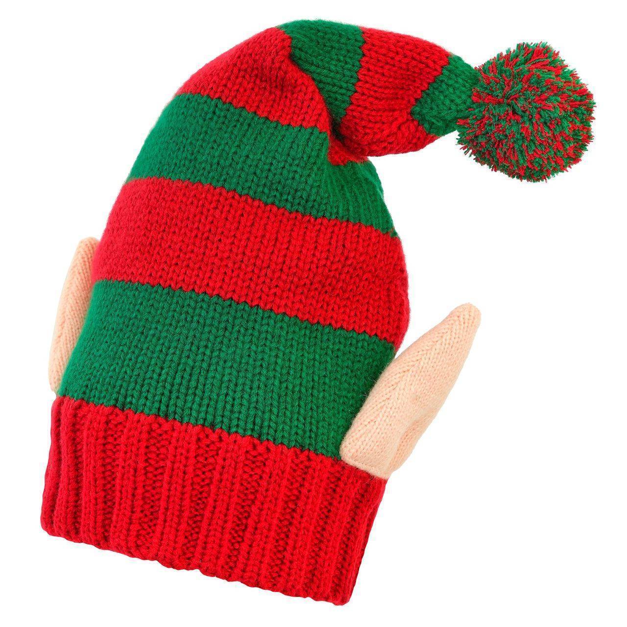 Elfen-Strickmütze mit Ohren