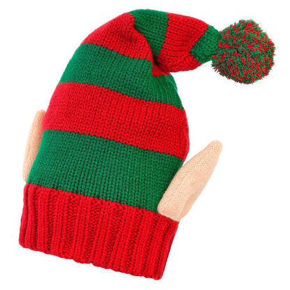 Elfen-Strickmütze mit Ohren