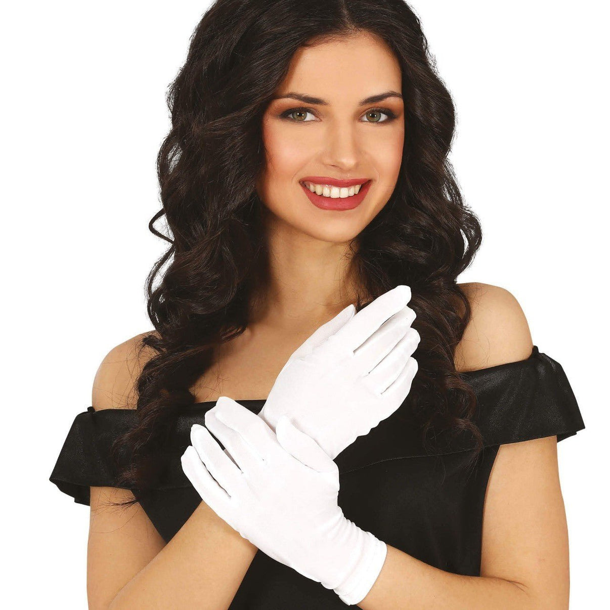 Handschuhe Eco weiß für Karneval | Costumalia