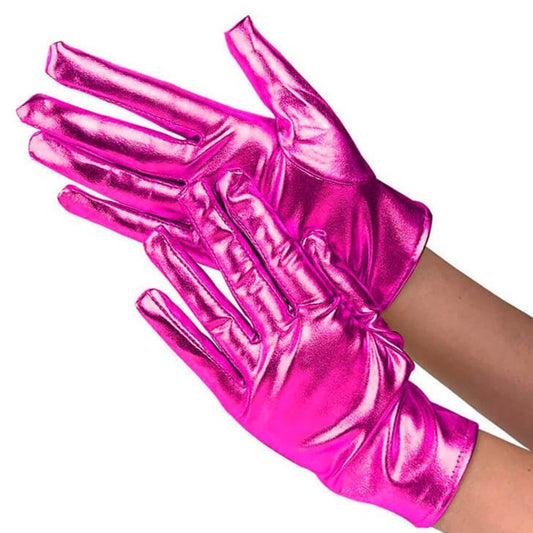 Handschuhe Metallic-Fuchsia