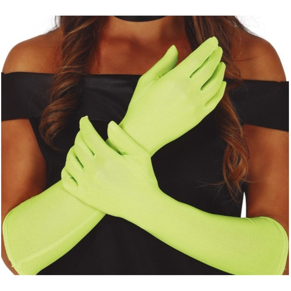 Lange Handschuhe Hellgrün