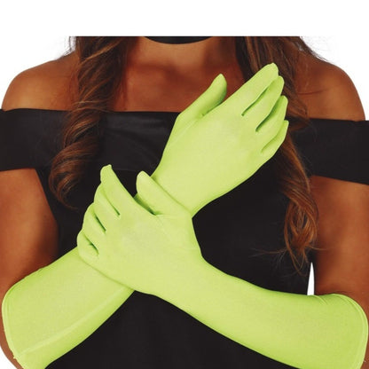 Lange Handschuhe Hellgrün