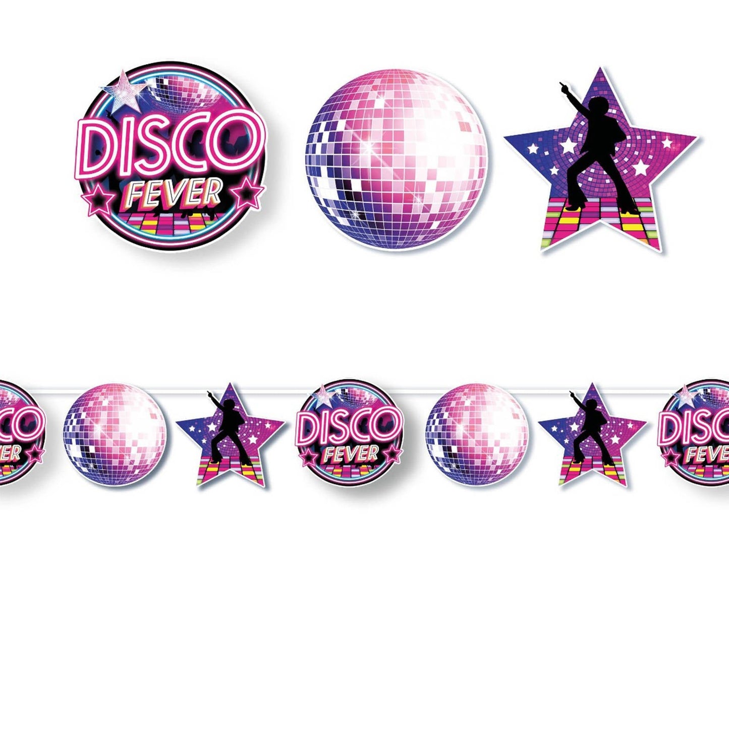 Disco-Star Girlande