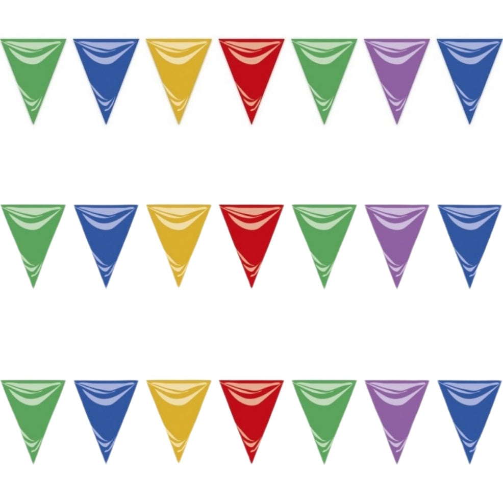 Girlande mit großen Dreiecken