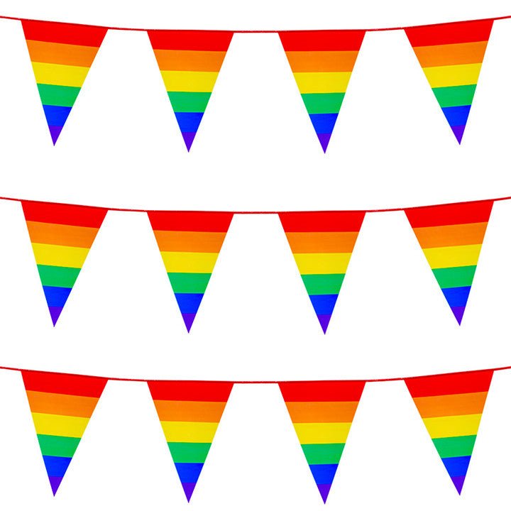 LGBT-Girlande bunt