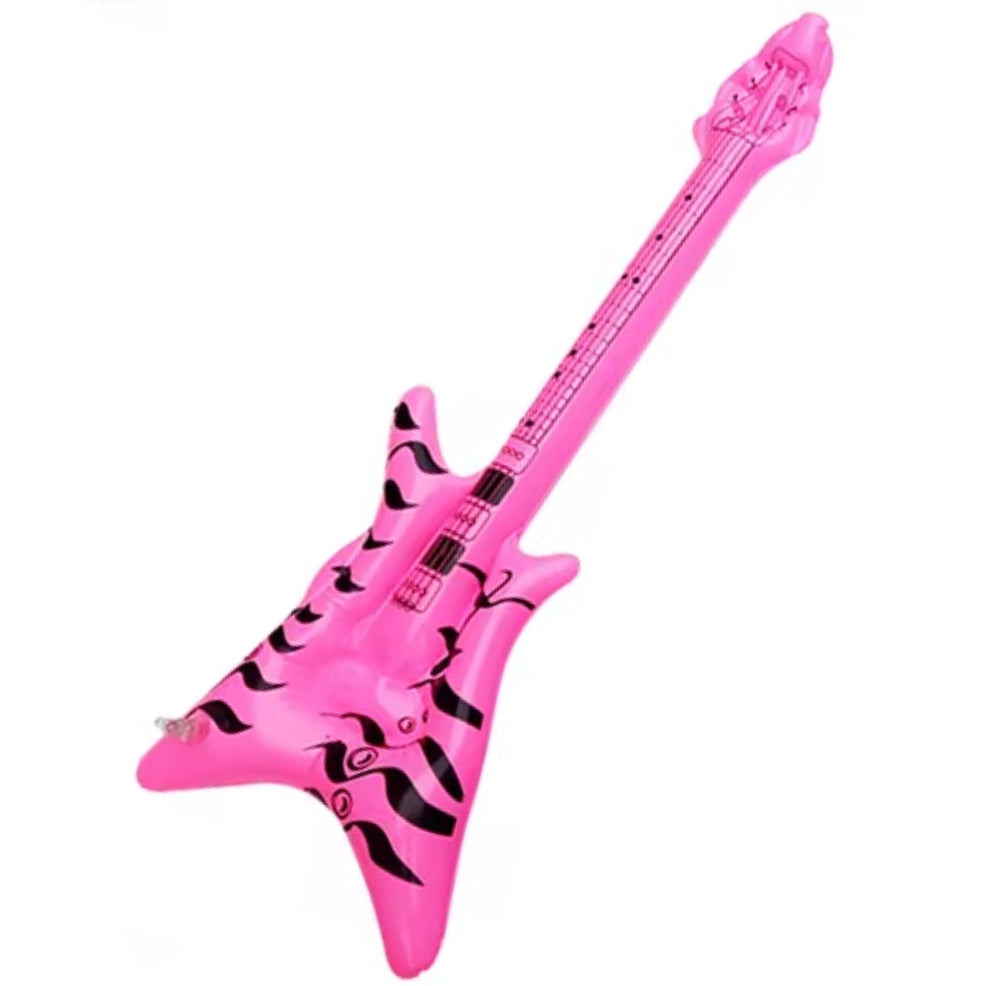 Aufblasbare Heavy Gitarre rosa