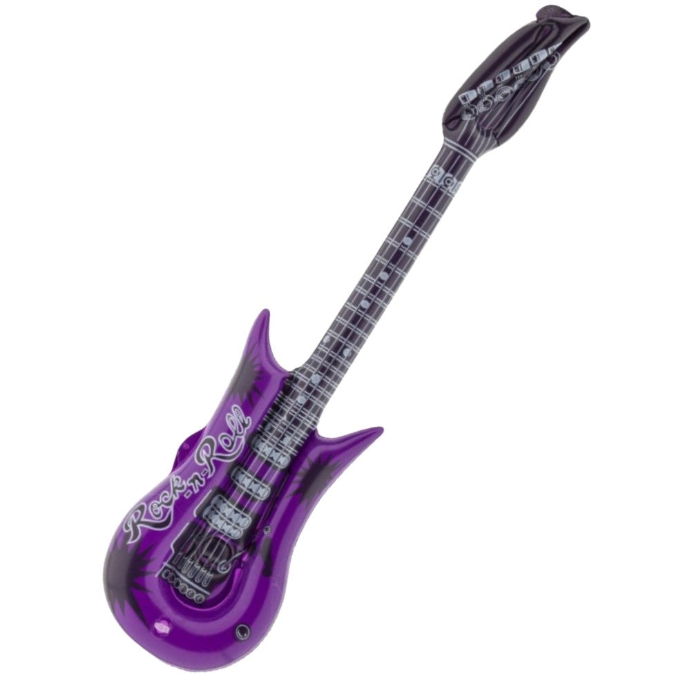 Aufblasbare Rock'n'Roll-Gitarre violett