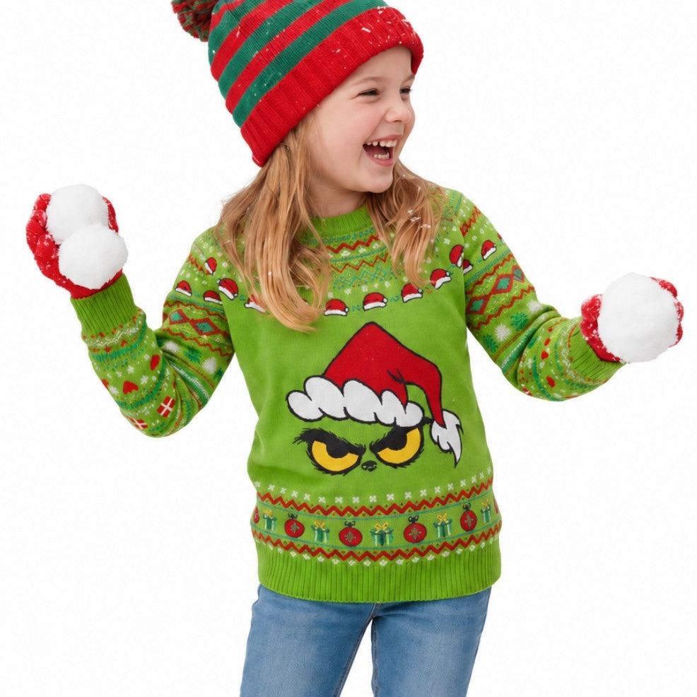 Weihnachtspullover Grinch Kinder