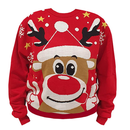 Rentier-Weihnachtspullover für Gruppen