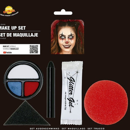Clown Schminkset mit Nase