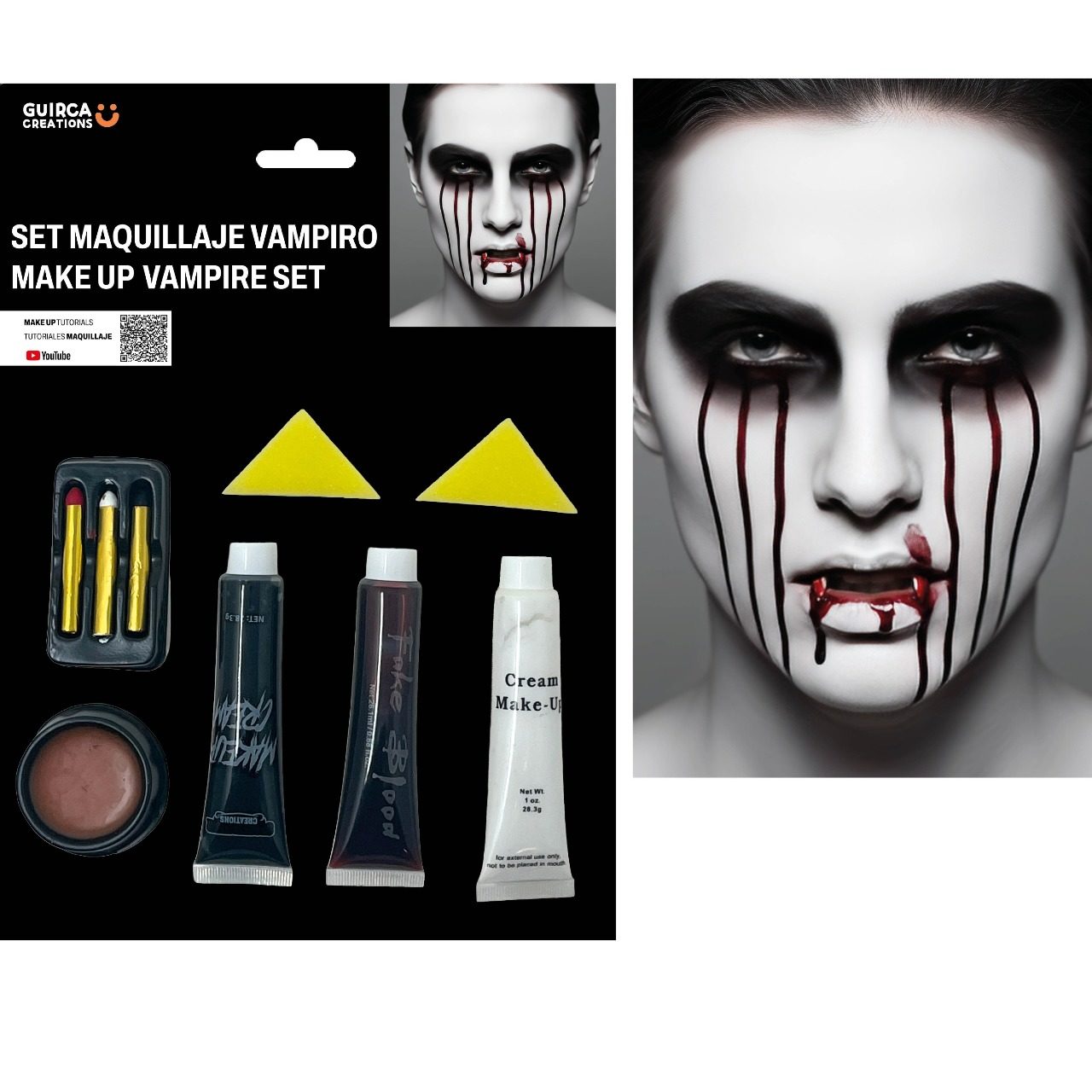 Blutiges Vampir-Schminkset